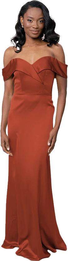 Bardot Satin Dress | Made To Order - Image 93