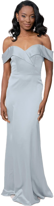 Bardot Satin Dress | Made To Order - Image 96