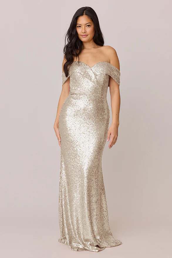 Bardot Sequin Dress | Made To Order - Image 13