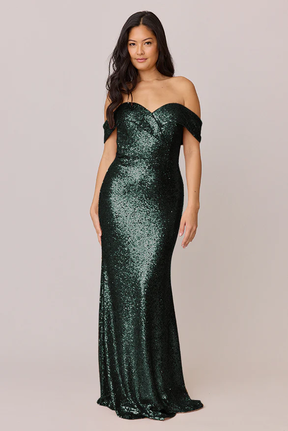 Bardot Sequin Dress | Made To Order - Image 17