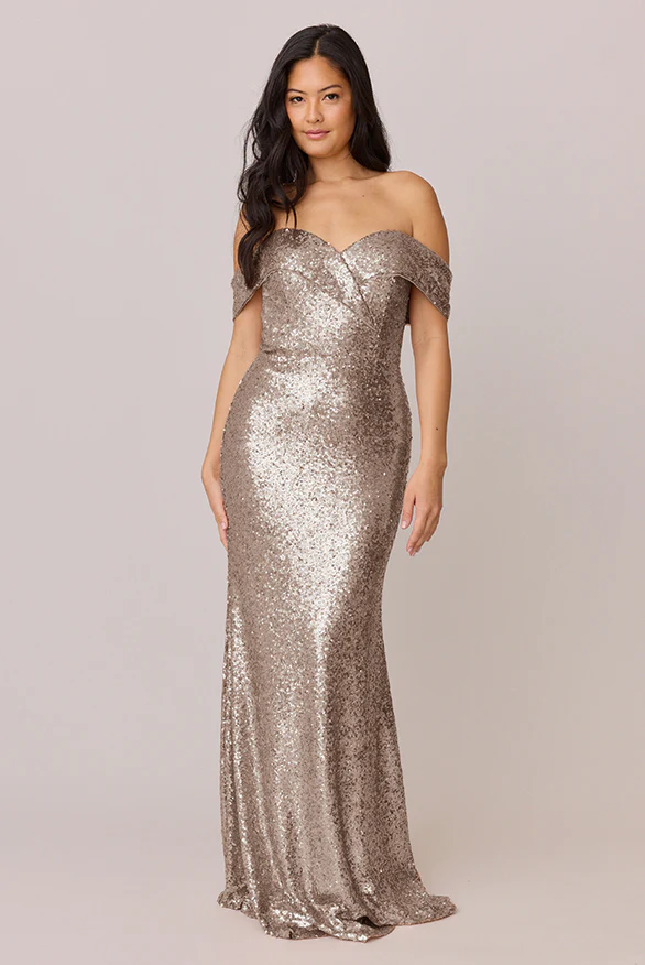 Bardot Sequin Dress | Made To Order - Image 22