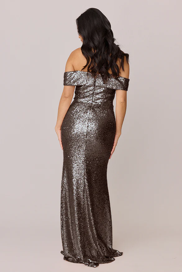 Bardot Sequin Dress | Made To Order - Image 27