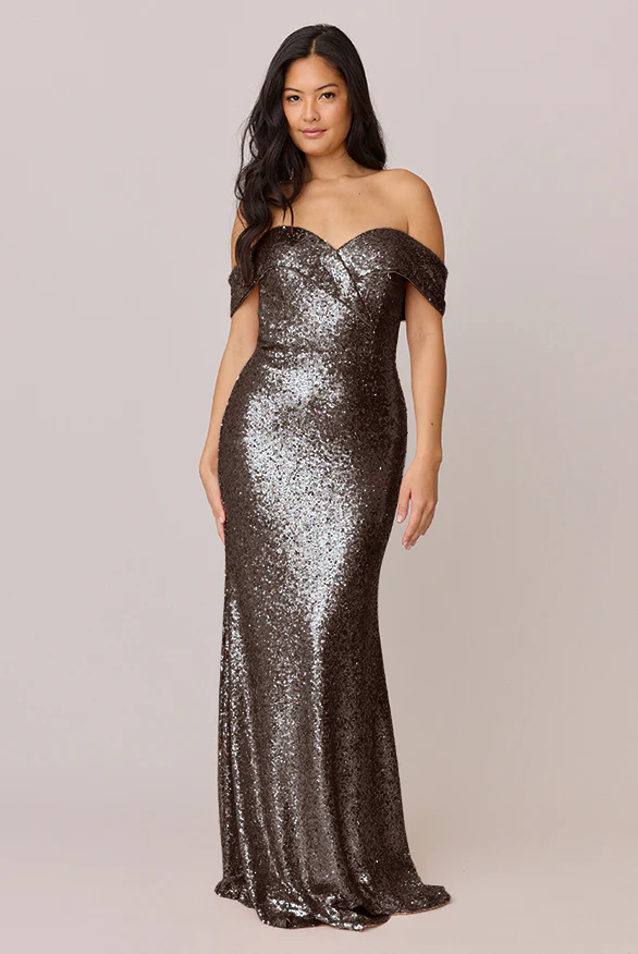 Bardot Sequin Dress | Made To Order - Image 28