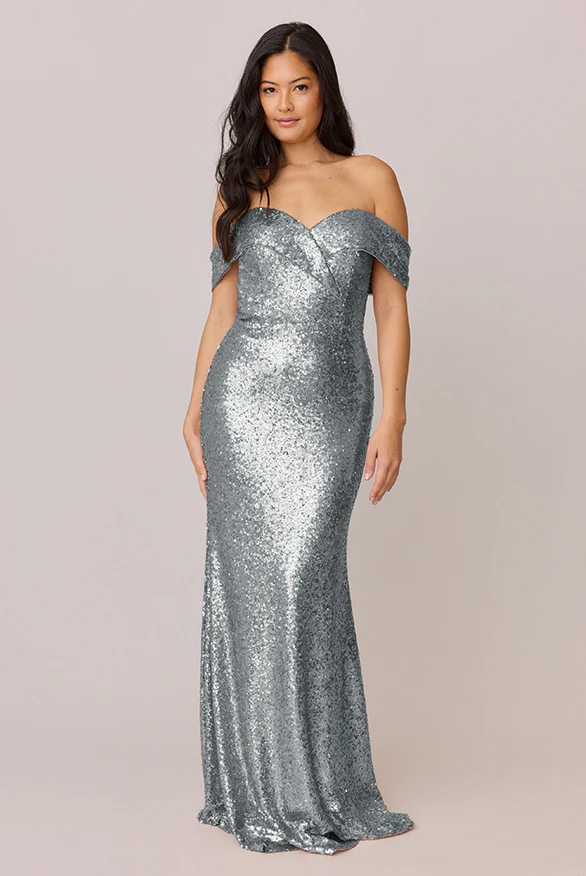Bardot Sequin Dress | Made To Order - Image 35