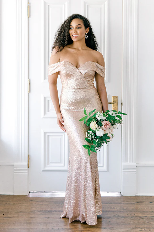 Bardot Sequin Dress | Made To Order - Image 6