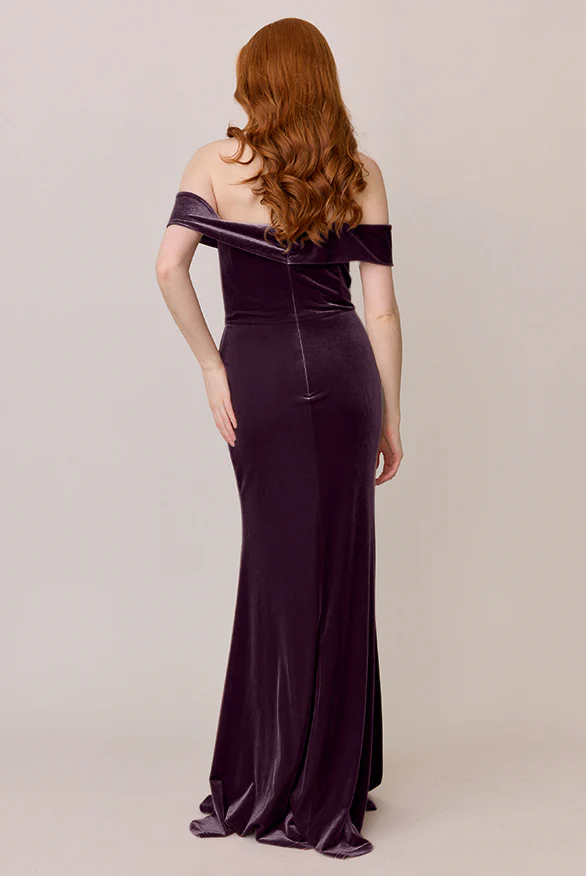 Bardot Velvet Dress | Made To Order - Image 38