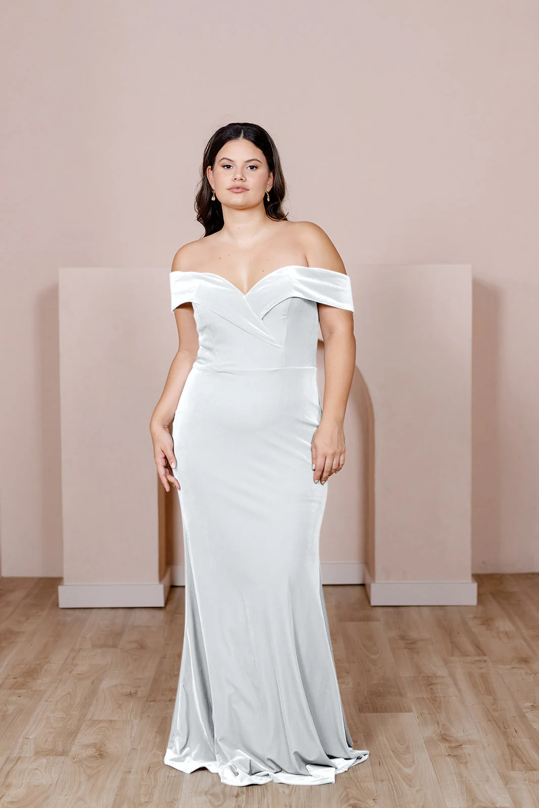 Bardot Velvet Dress | Made To Order - Image 51