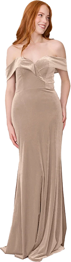 Bardot Velvet Dress | Made To Order - Image 57