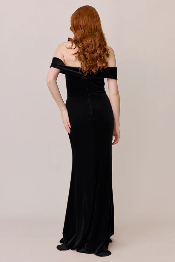 Bardot Velvet Dress | Made To Order - Image 8