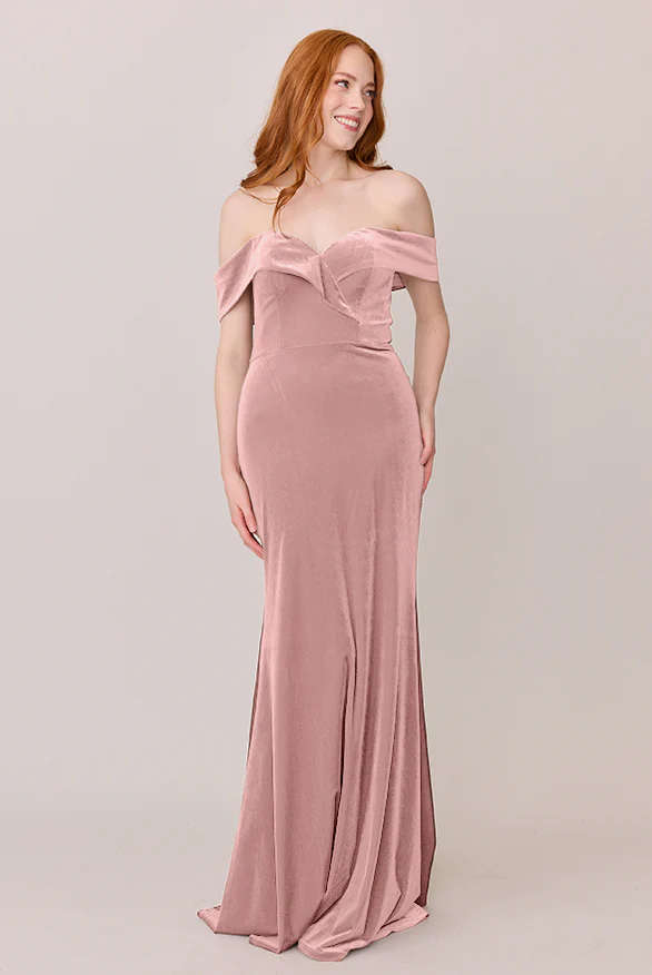 Bardot Velvet Dress | Made To Order - Image 9