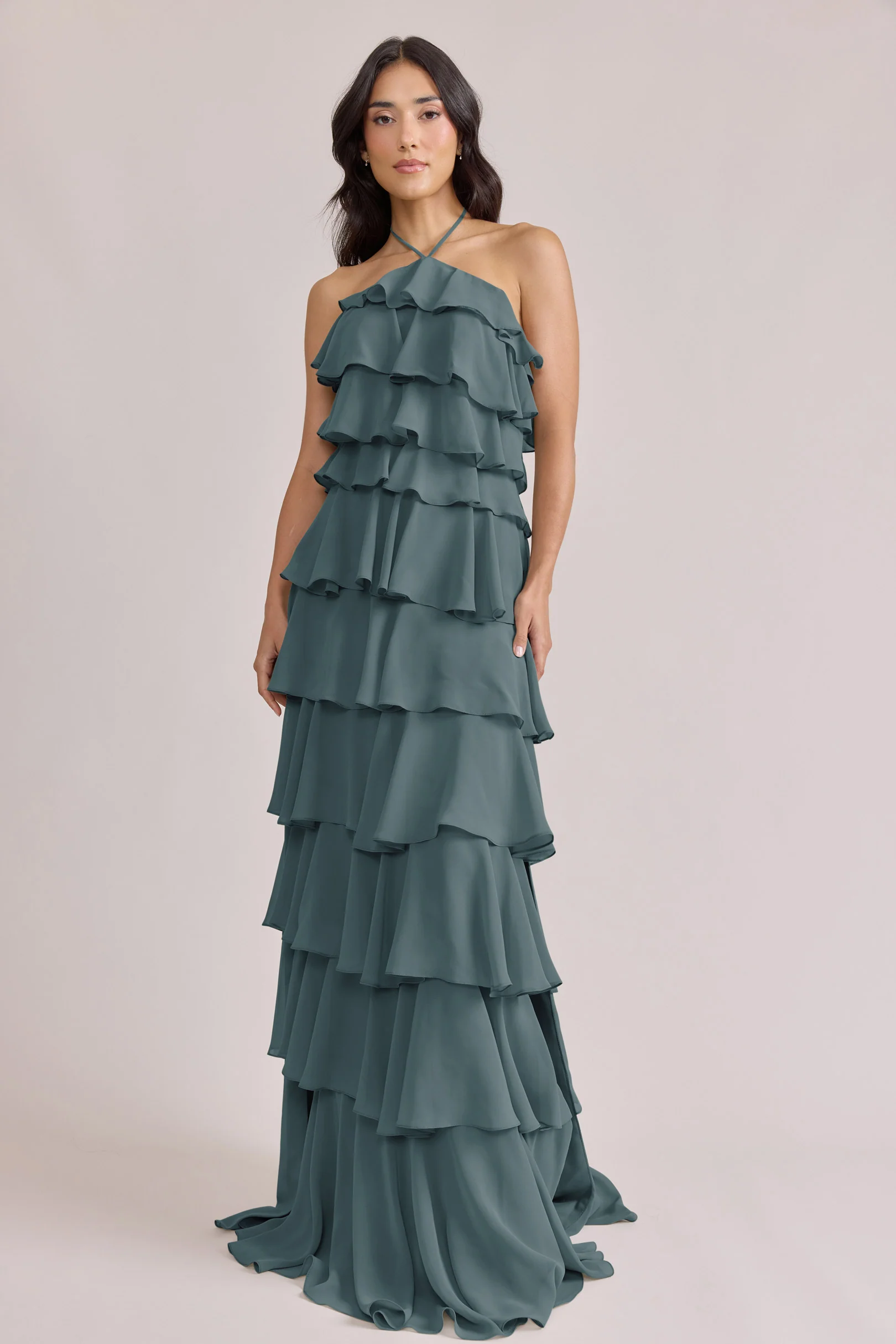 Carrie Chiffon Dress | Made To Order - Image 54