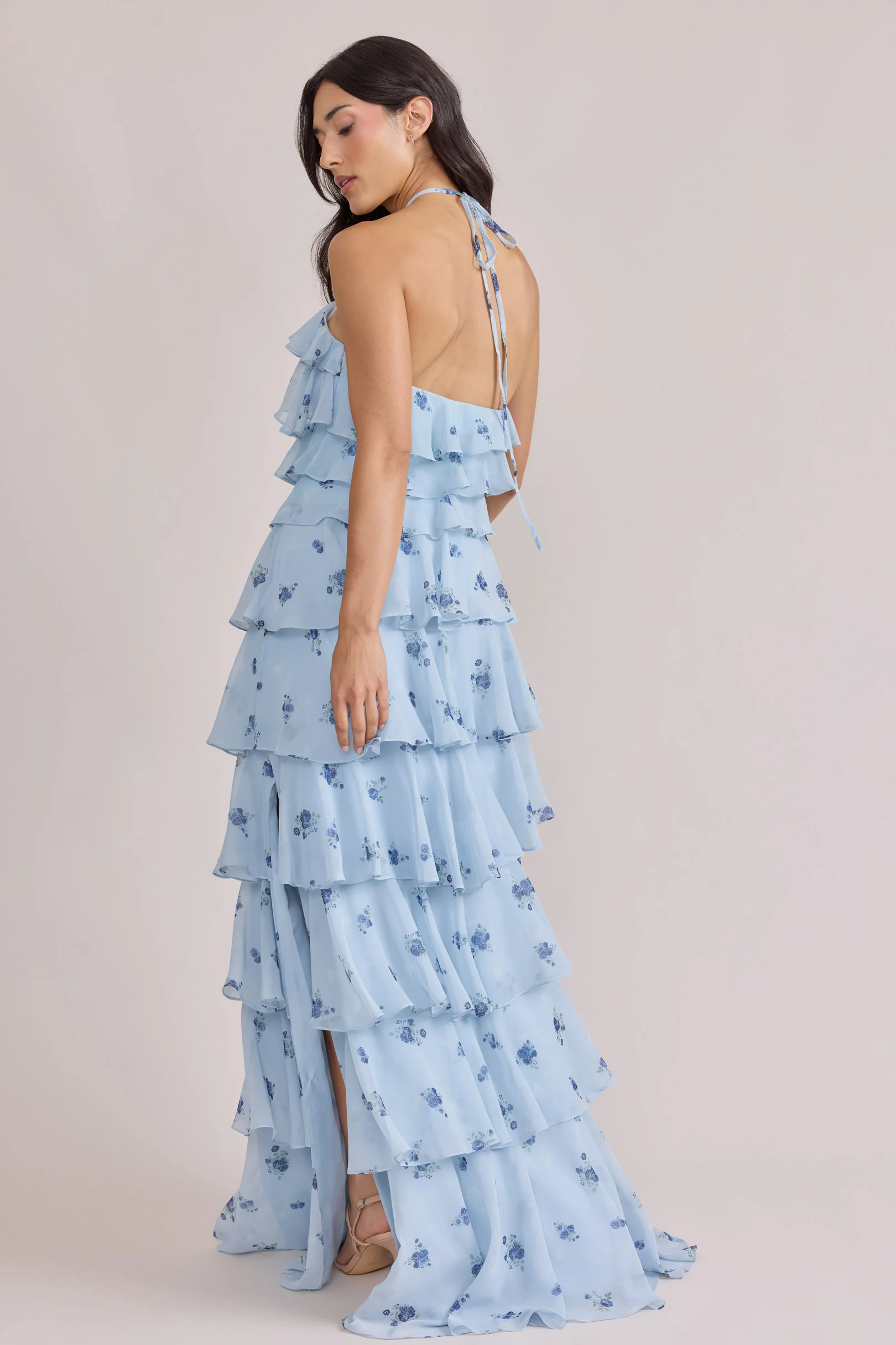 Carrie Chiffon Floral Print Dress | Made To Order - Image 10