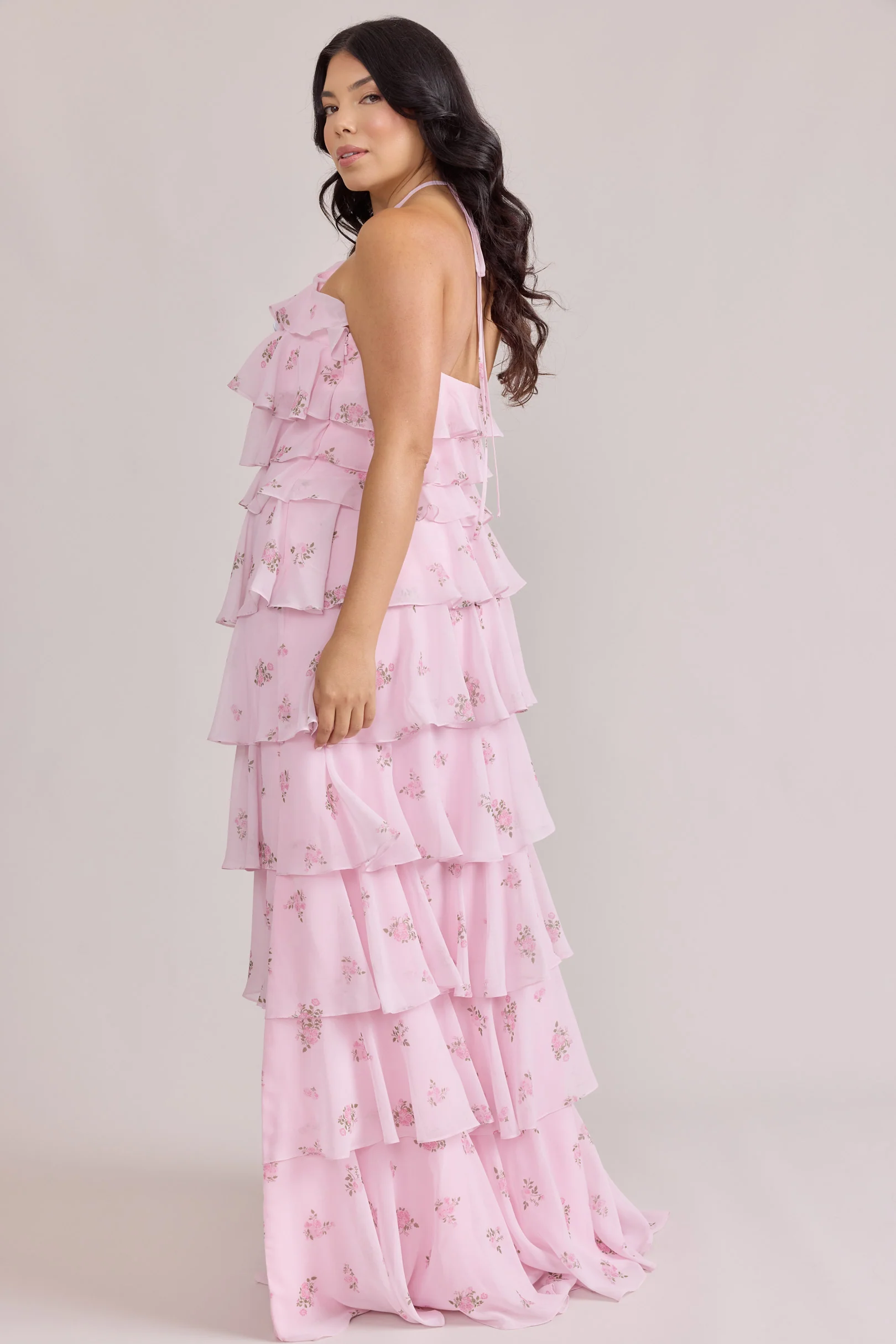 Carrie Chiffon Floral Print Dress | Made To Order - Image 15