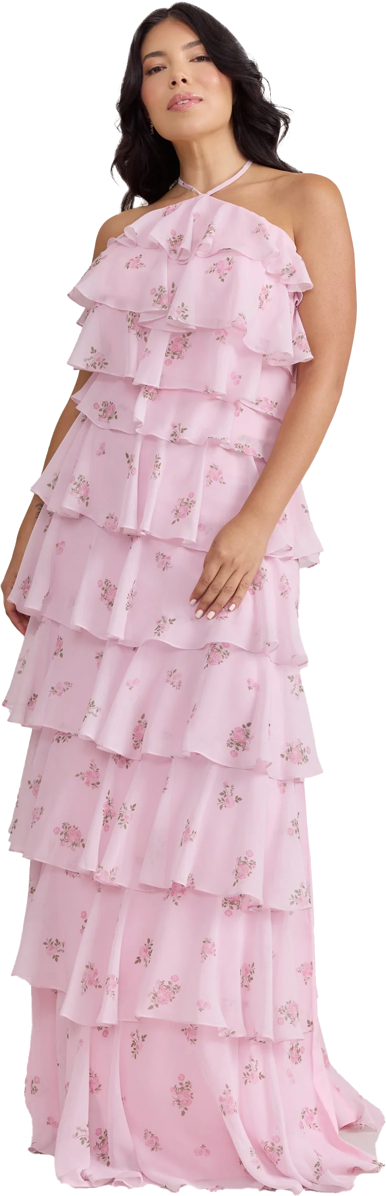 Carrie Chiffon Floral Print Dress | Made To Order - Image 19