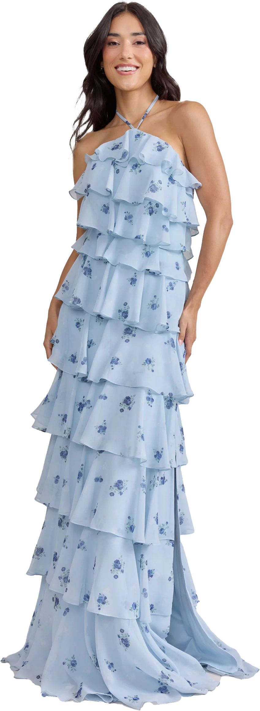Carrie Chiffon Floral Print Dress | Made To Order - Image 21