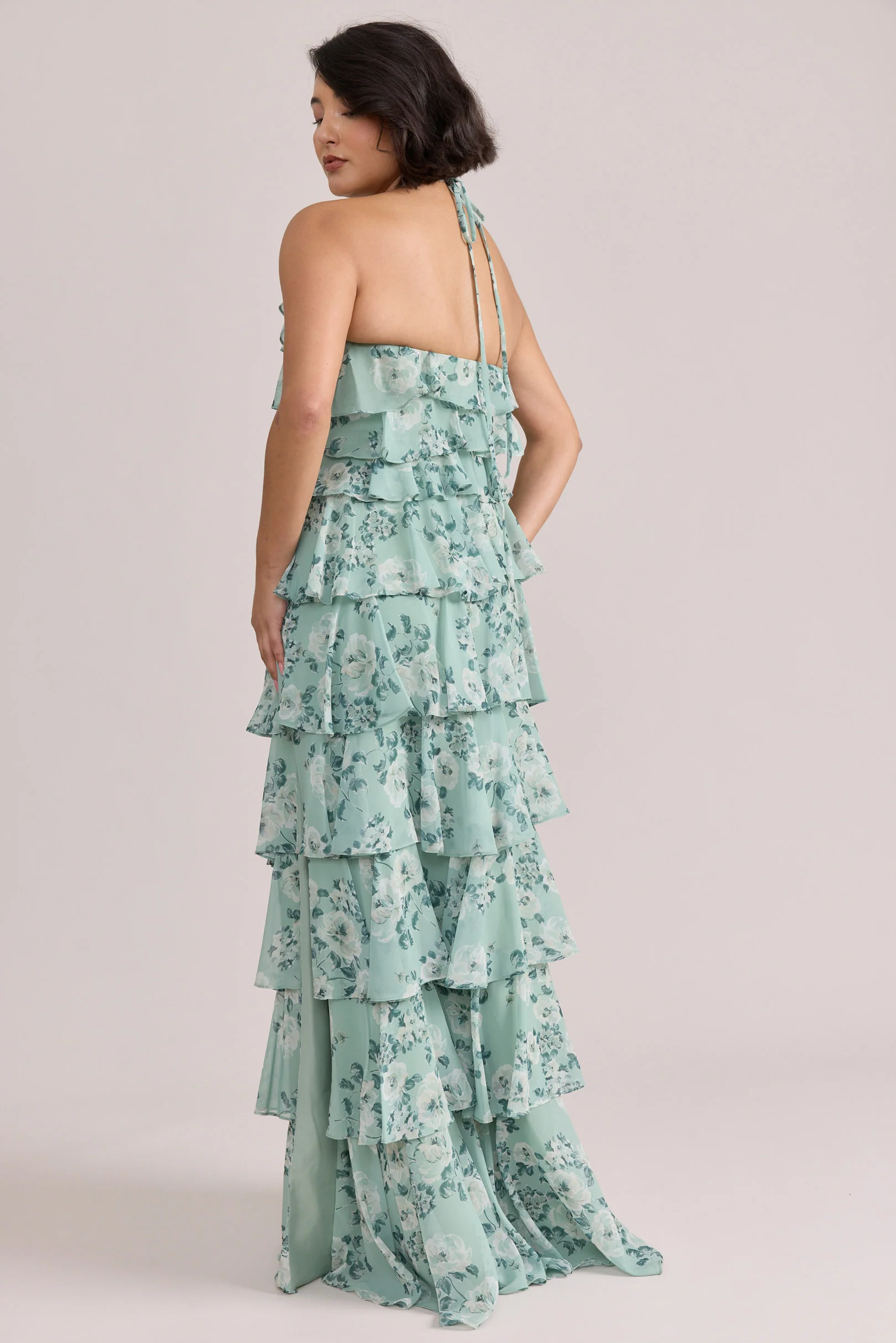 Carrie Chiffon Floral Print Dress | Made To Order - Image 24