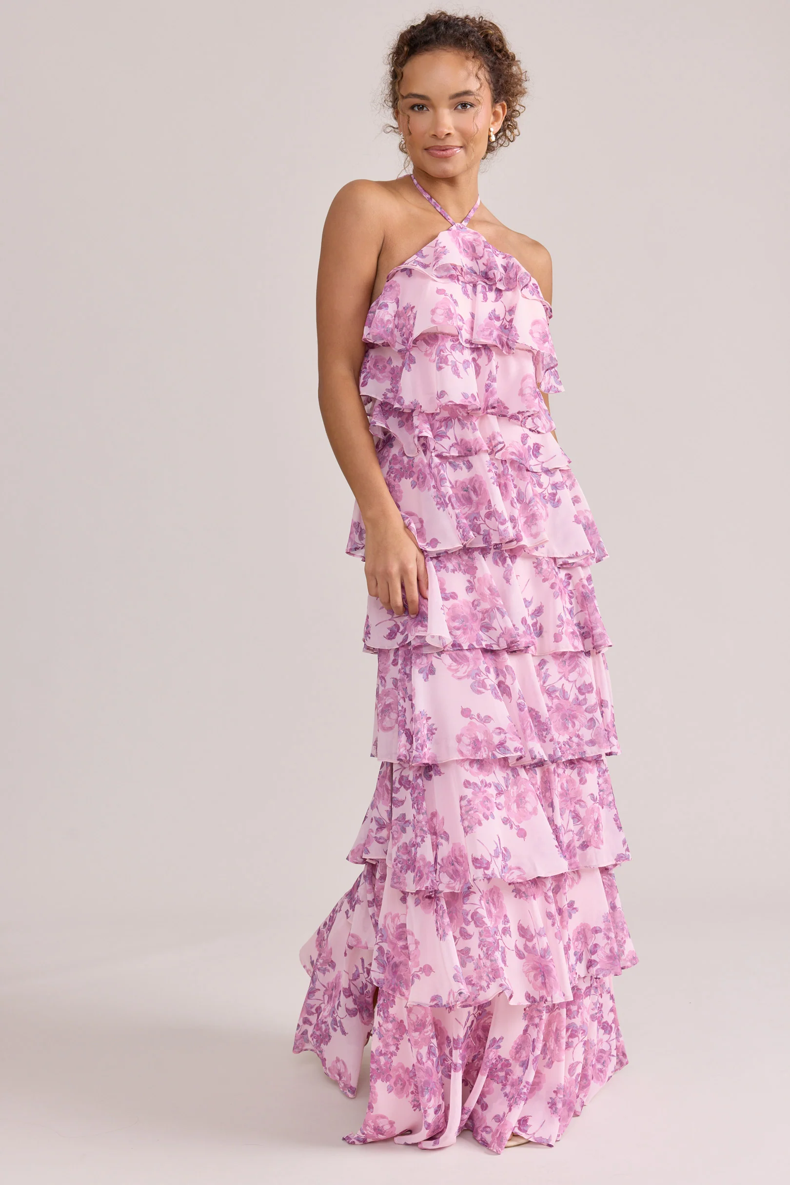 Carrie Chiffon Floral Print Dress | Made To Order - Image 27