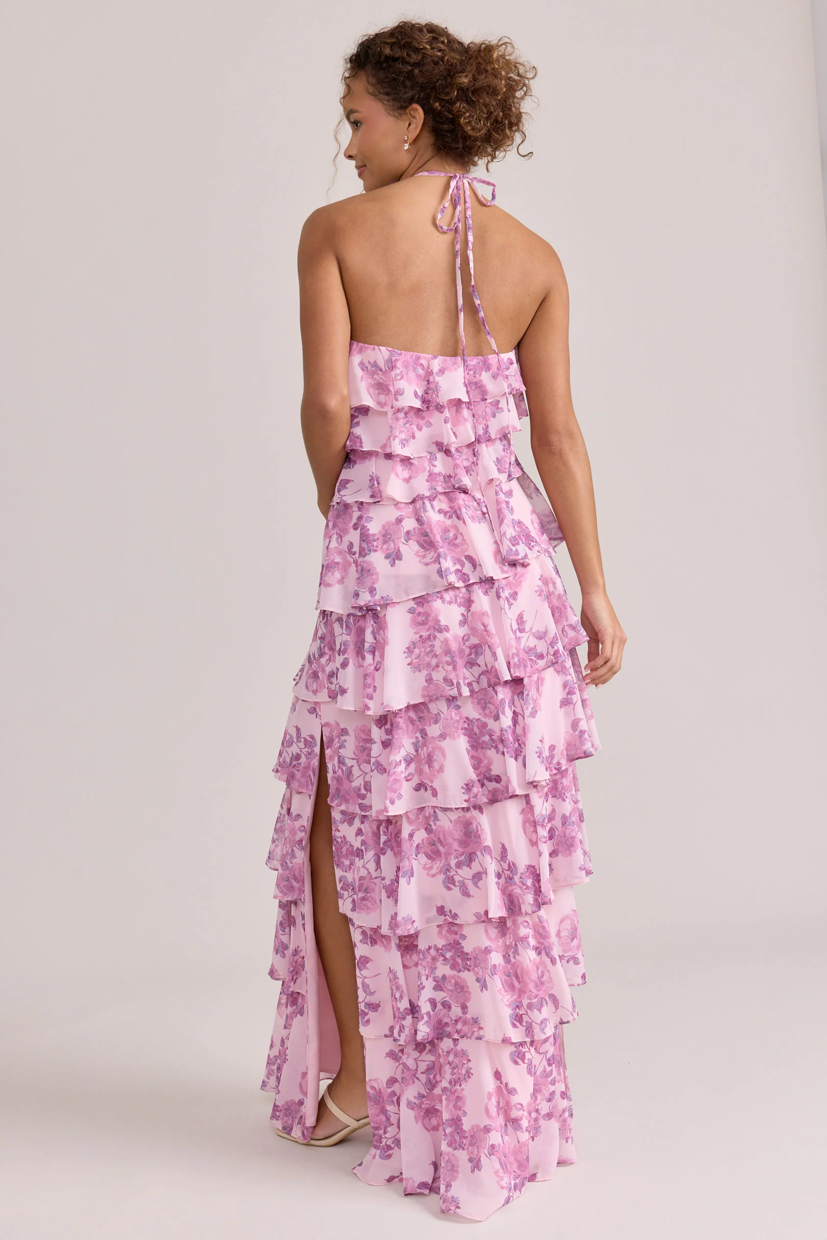 Carrie Chiffon Floral Print Dress | Made To Order - Image 28