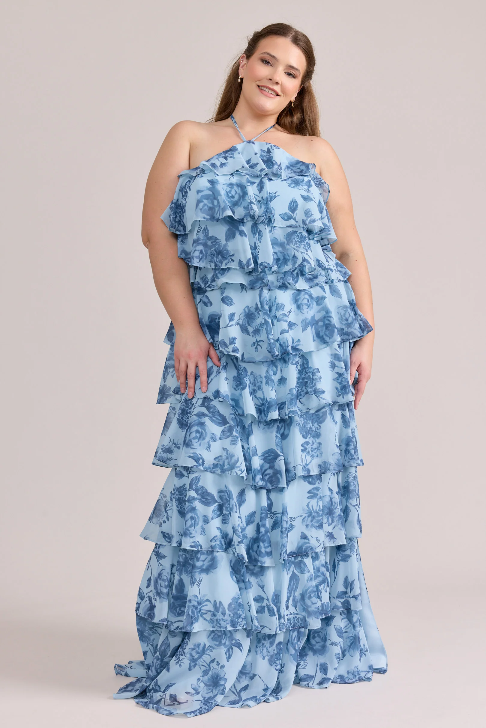 Carrie Chiffon Floral Print Dress | Made To Order - Image 3