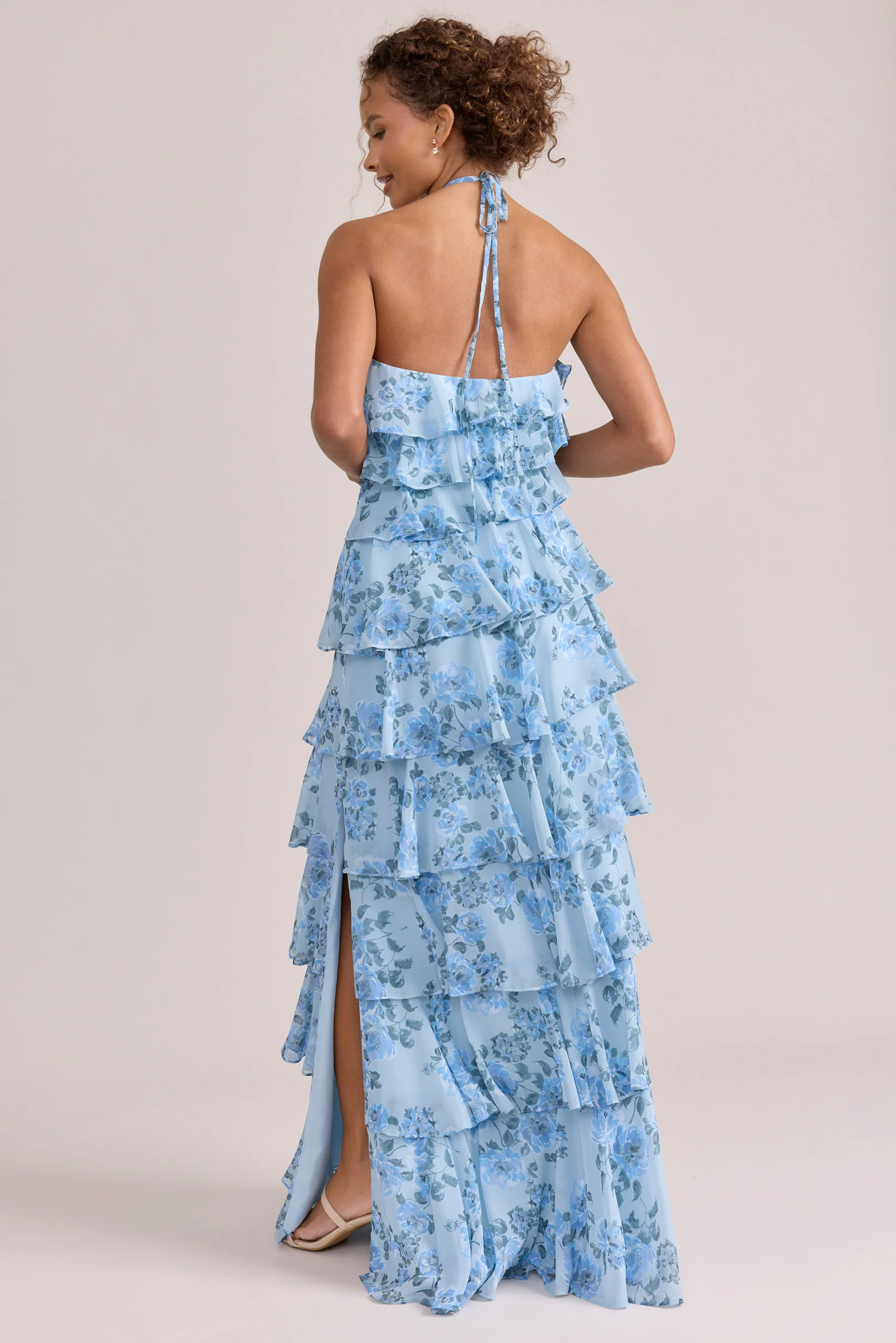 Carrie Chiffon Floral Print Dress | Made To Order - Image 30