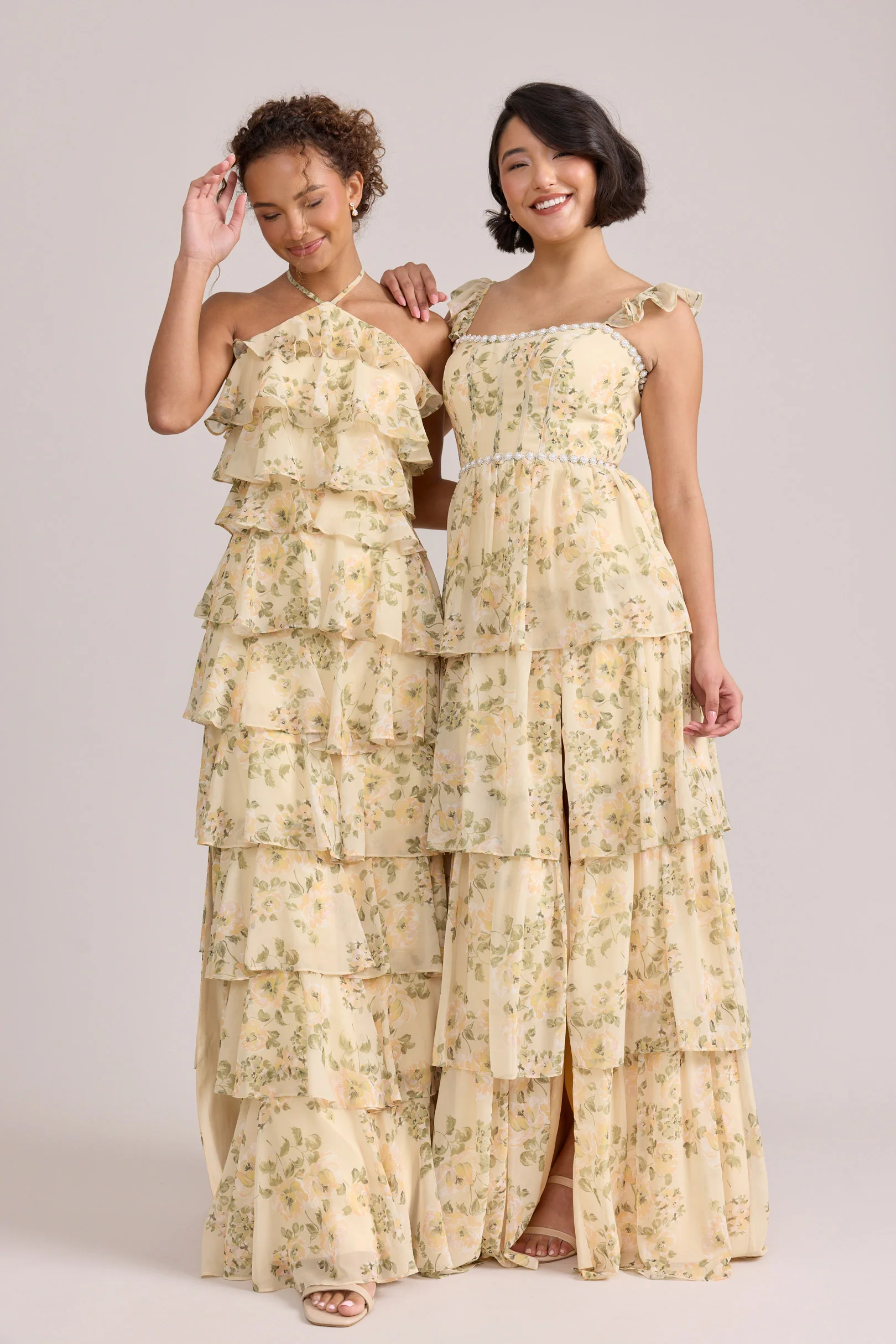 Carrie Chiffon Floral Print Dress | Made To Order - Image 32