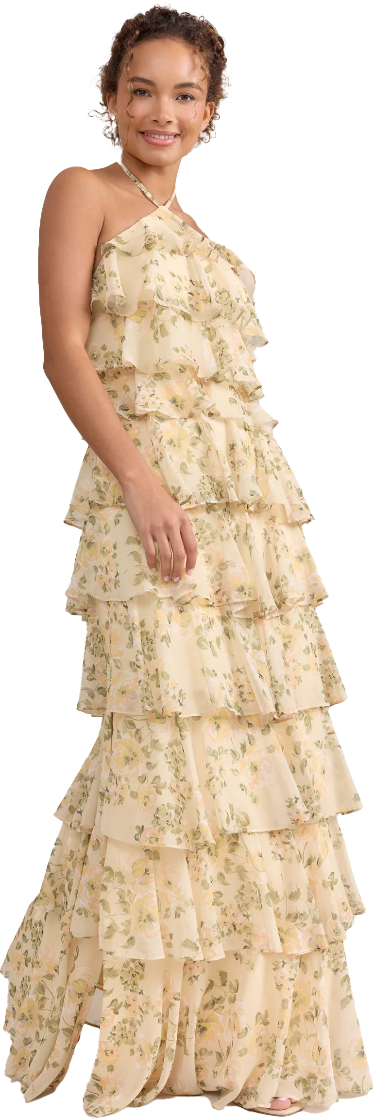 Carrie Chiffon Floral Print Dress | Made To Order - Image 36