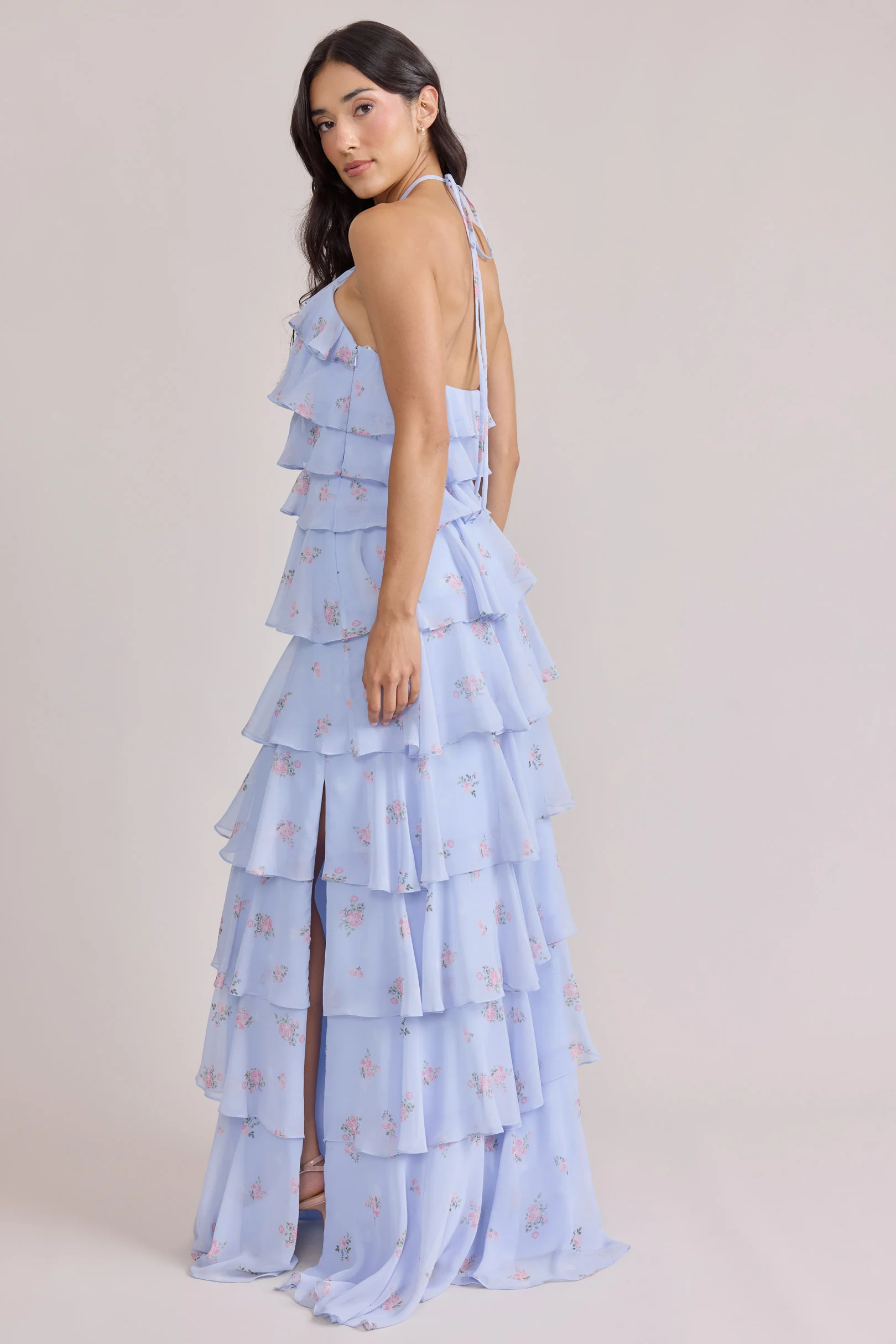 Carrie Chiffon Floral Print Dress | Made To Order - Image 6