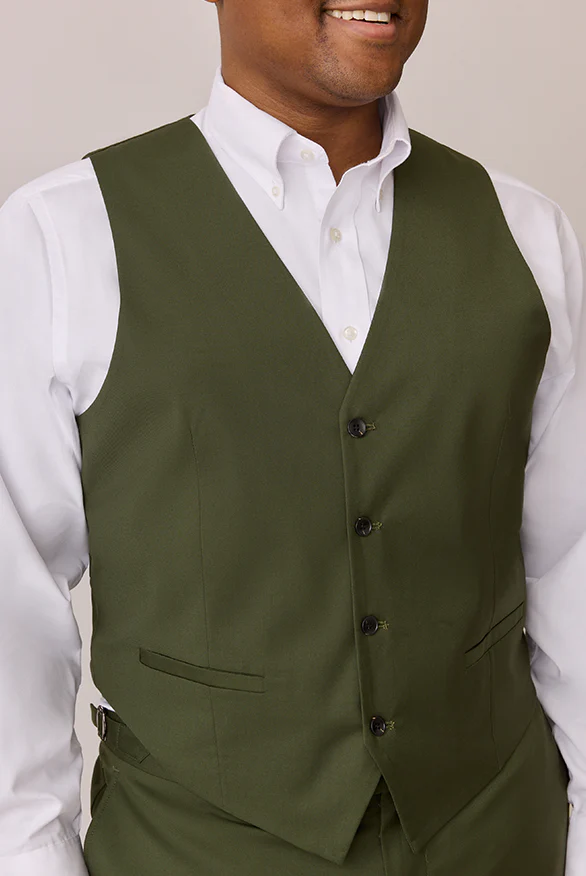 Deep Olive Vest | Made To Order - Image 3