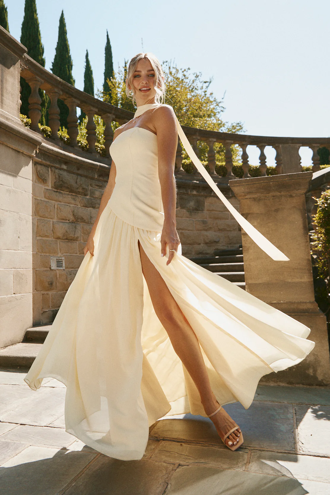 Lennox Crepe + Chiffon Dress | Made To Order - Image 3