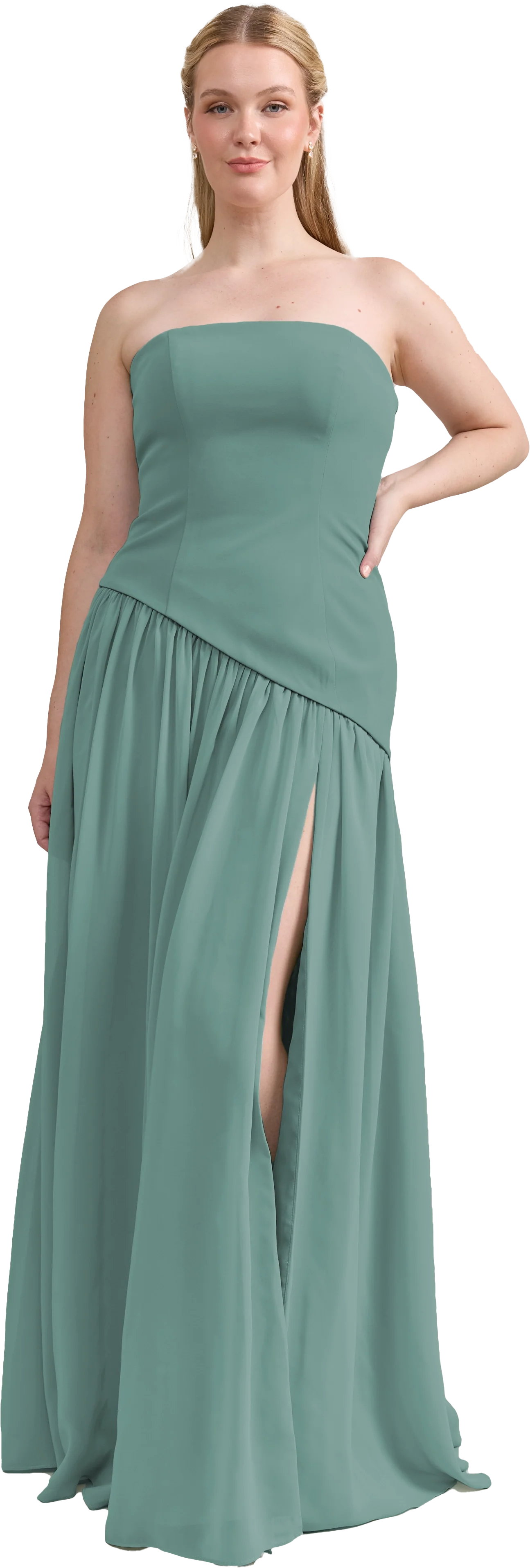 Lennox Crepe + Chiffon Dress | Made To Order - Image 46
