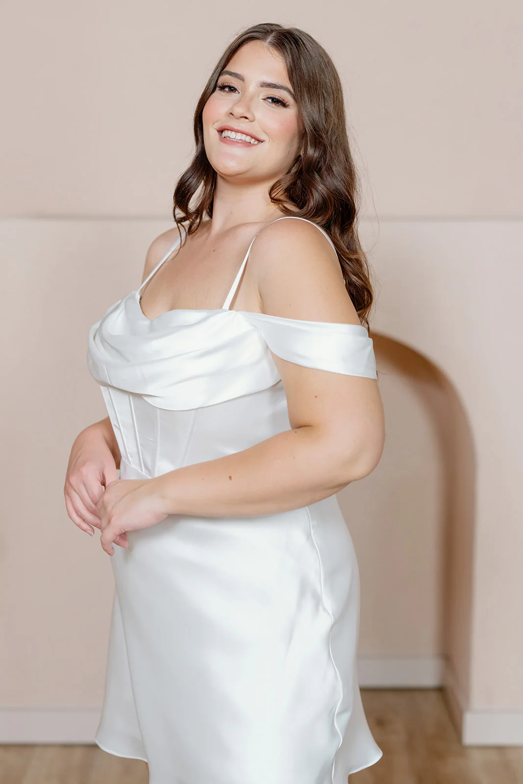 London Convertible Satin Mini Dress | Ready To Ship - Image 3