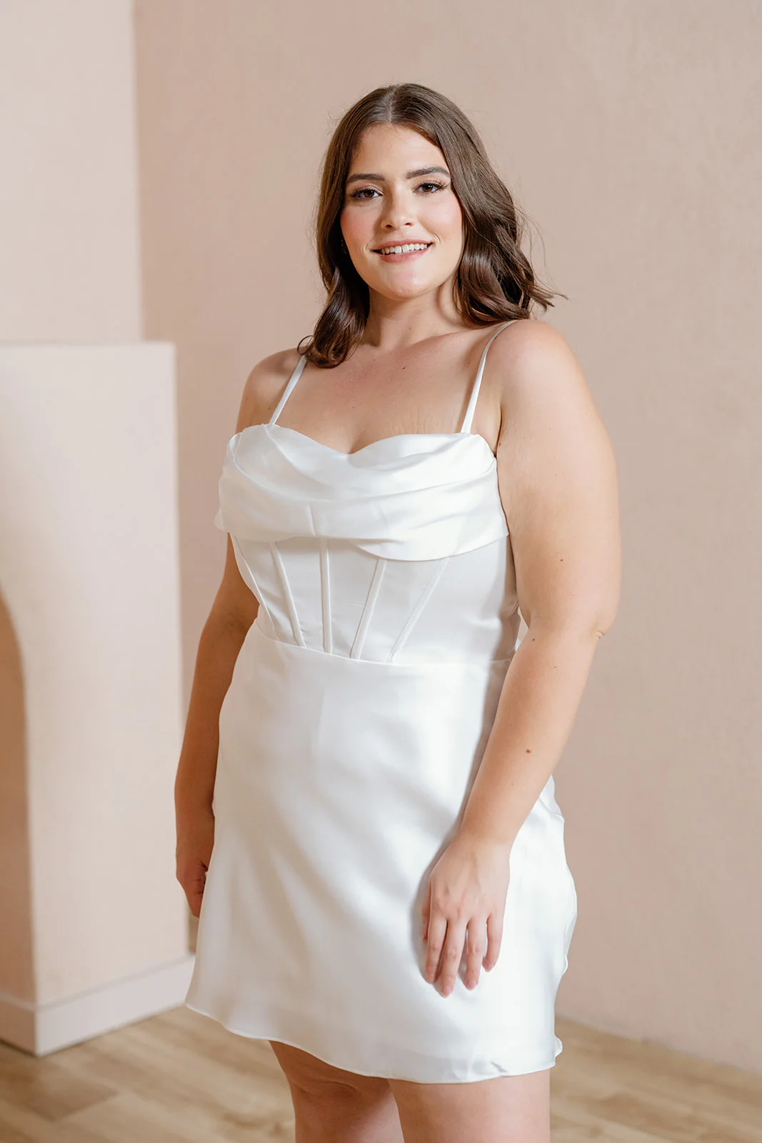 London Convertible Satin Mini Dress | Ready To Ship - Image 5