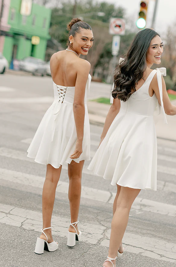 Monroe Crepe Mini Dress | Ready To Ship - Image 4