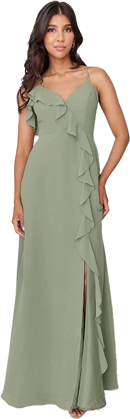 Paloma Chiffon Dress | Made To Order - Image 140