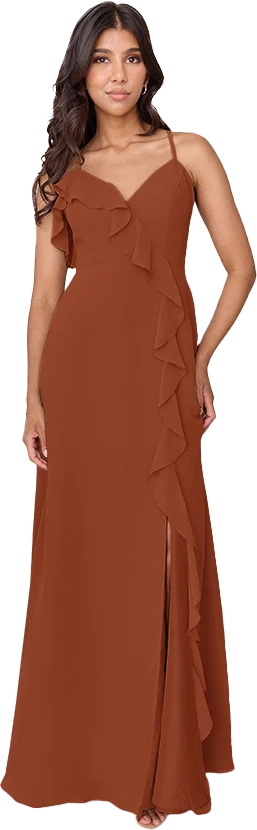 Paloma Chiffon Dress | Made To Order - Image 40