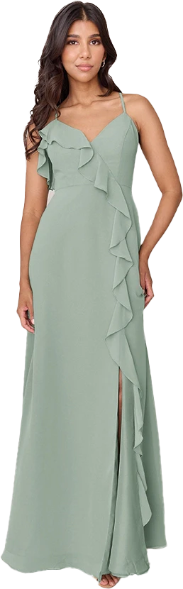 Paloma Chiffon Dress | Made To Order - Image 42