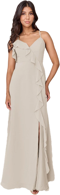 Paloma Chiffon Dress | Made To Order - Image 43