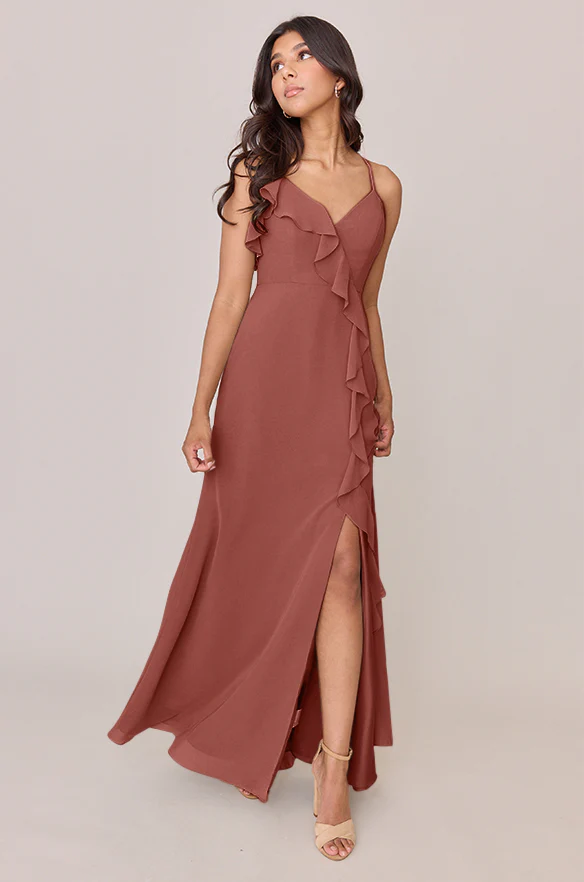 Paloma Chiffon Dress | Made To Order - Image 60