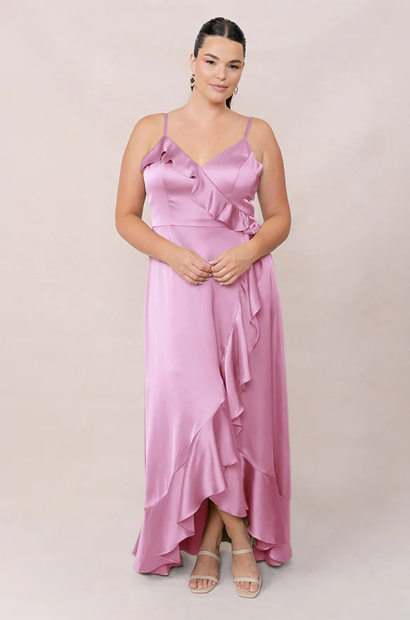 Paloma Satin Dress | Made To Order - Image 109