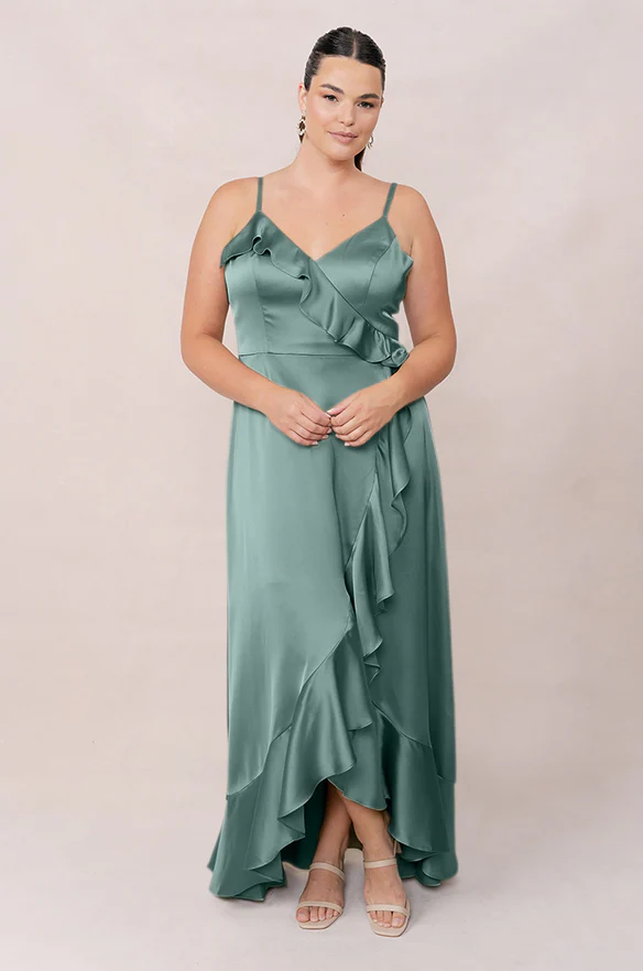 Paloma Satin Dress | Made To Order - Image 125