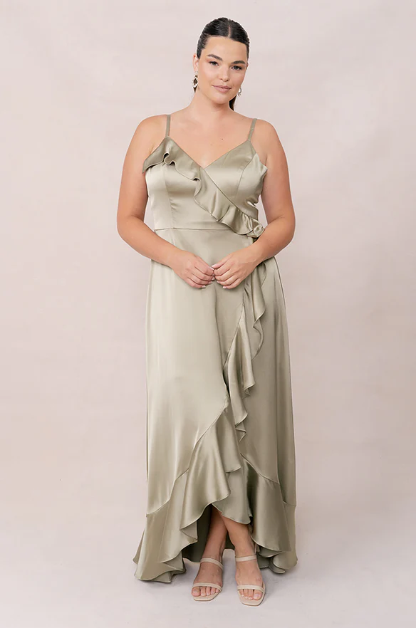 Paloma Satin Dress | Made To Order - Image 135