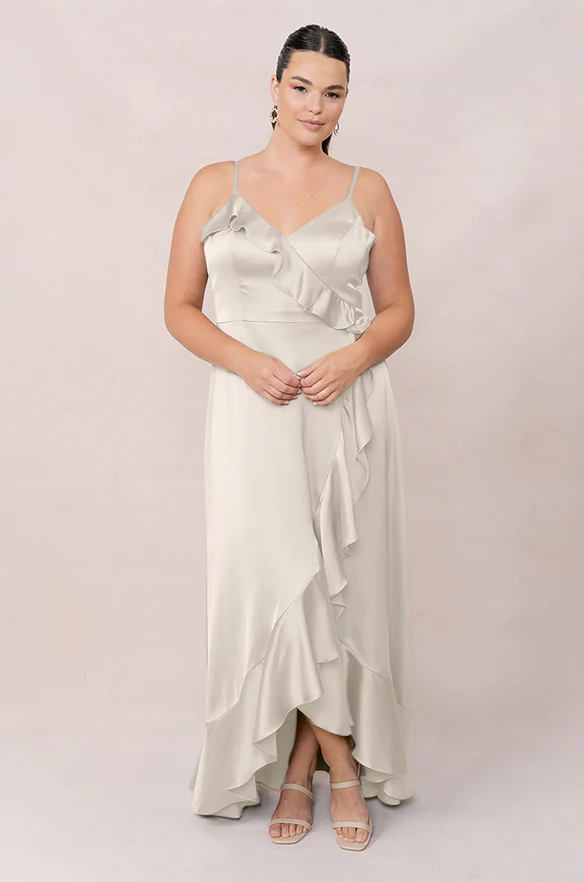 Paloma Satin Dress | Made To Order - Image 139