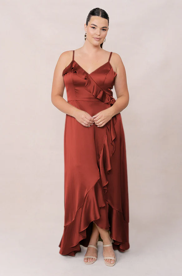 Paloma Satin Dress | Made To Order - Image 145