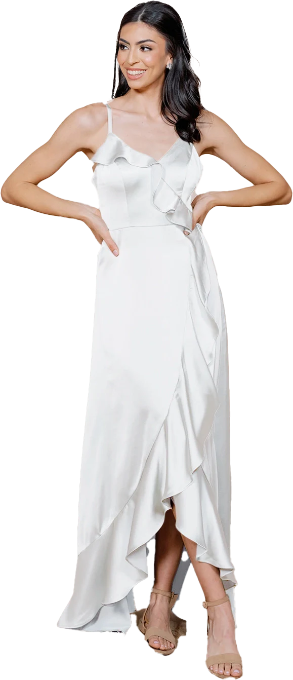 Paloma Satin Dress | Made To Order - Image 155