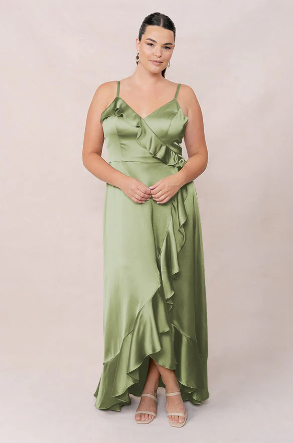 Paloma Satin Dress | Made To Order - Image 158