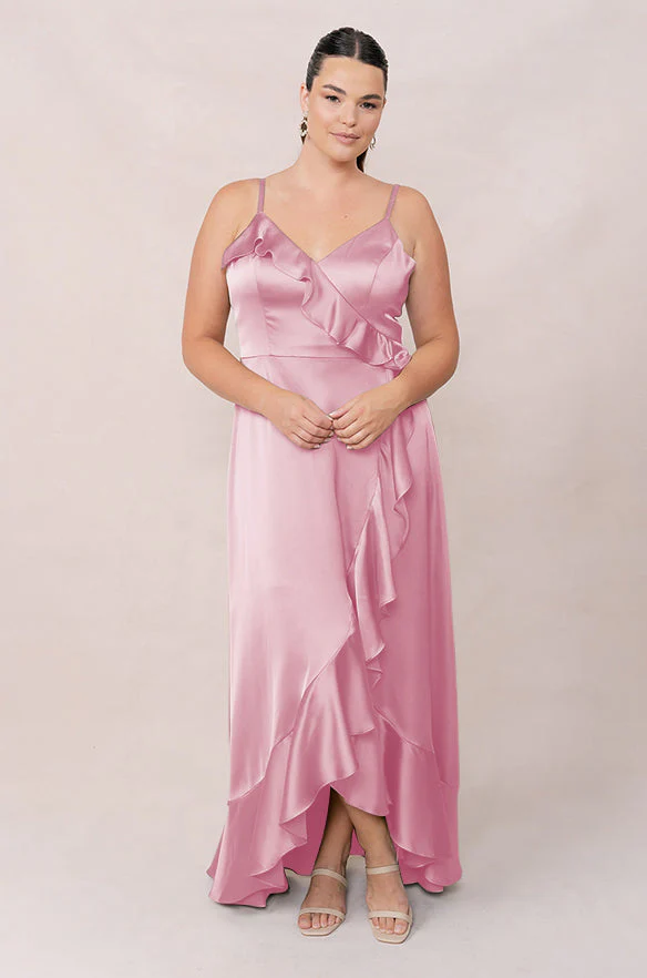 Paloma Satin Dress | Made To Order - Image 160
