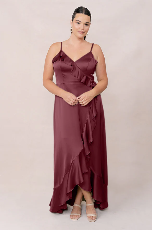 Paloma Satin Dress | Made To Order - Image 65