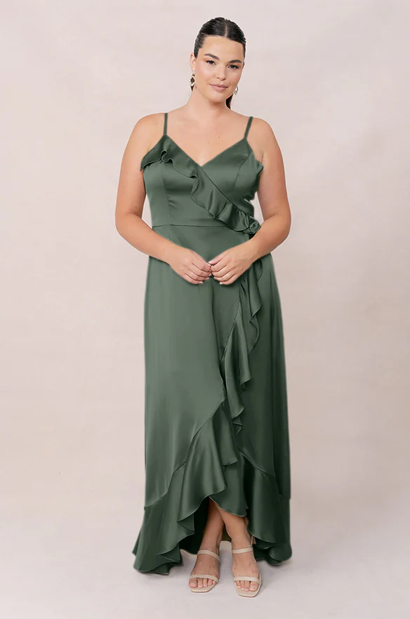 Paloma Satin Dress | Made To Order - Image 73