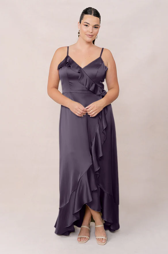 Paloma Satin Dress | Made To Order - Image 79