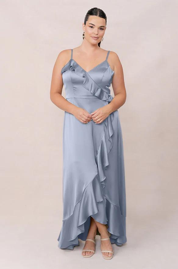 Paloma Satin Dress | Made To Order - Image 85
